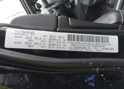 2017 Jeep Grand Cherokee Limited 4X2 z USA, uszkodzony, nr VIN 1C4RJEBG0HC793452